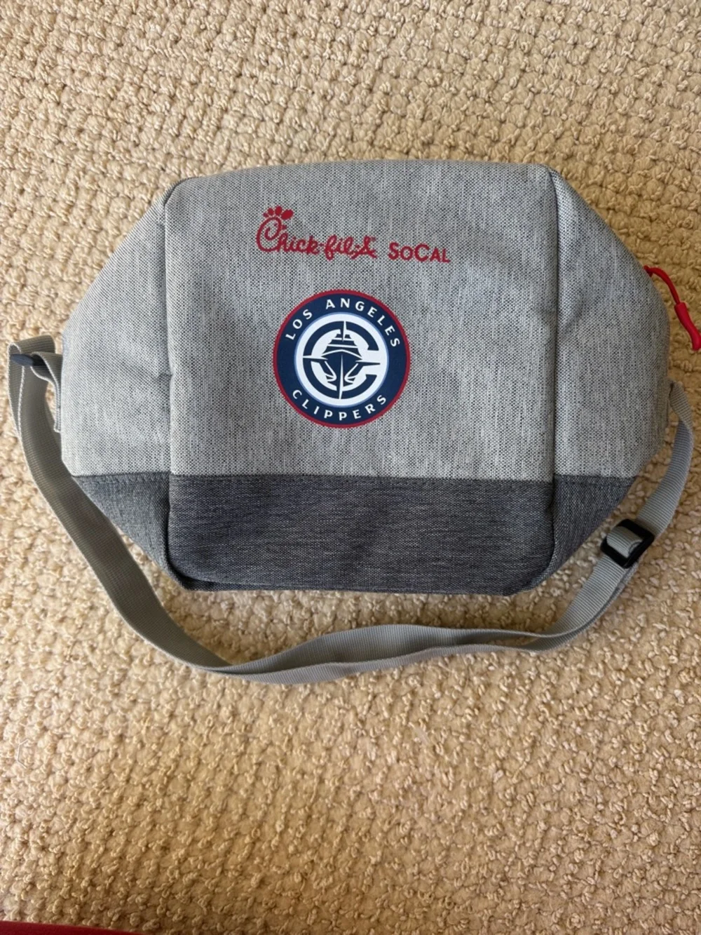 Chick-fil-A x Los Angeles Clippers Gray cooler bag